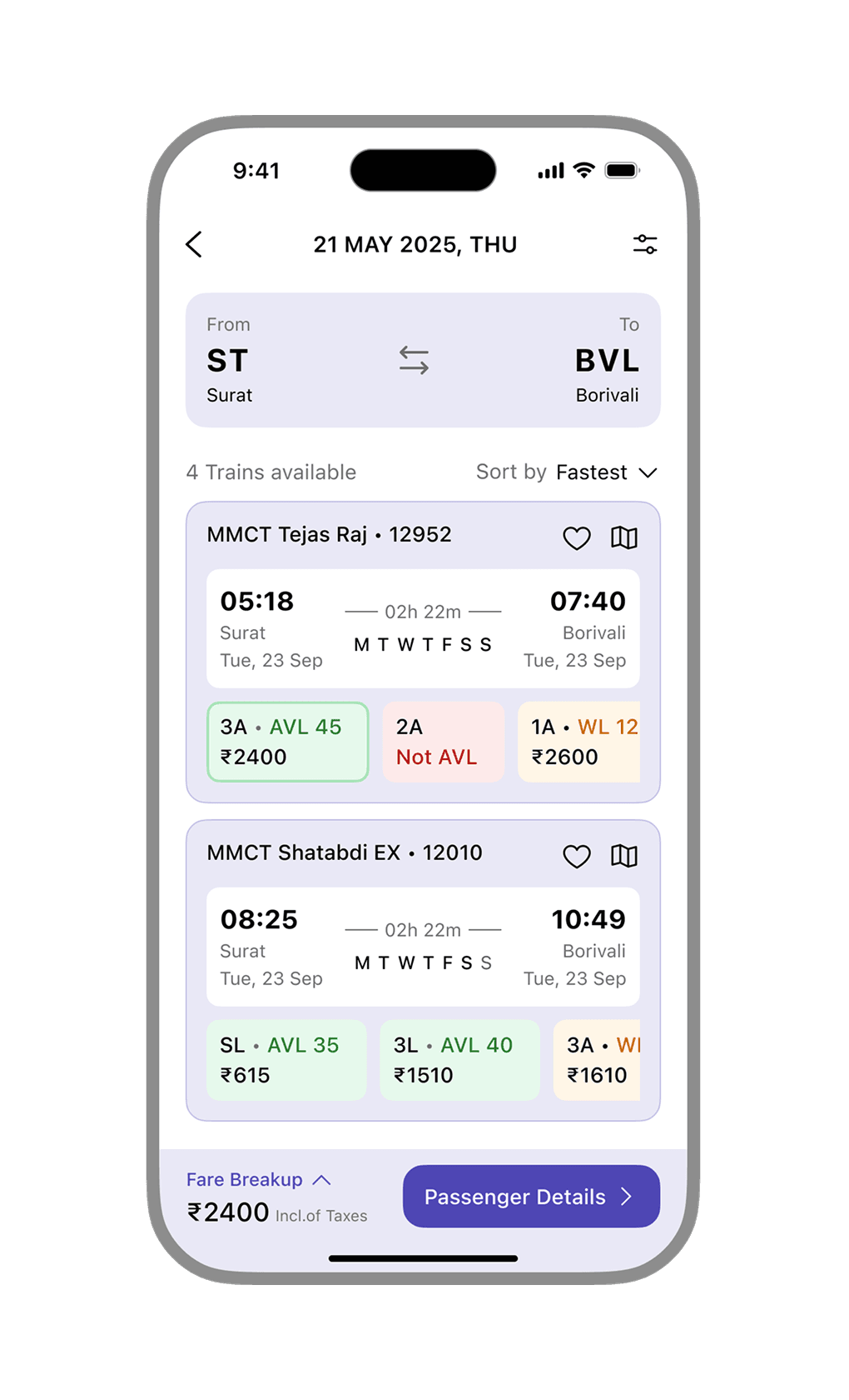 IRCTC Rail Connect screenshot 2